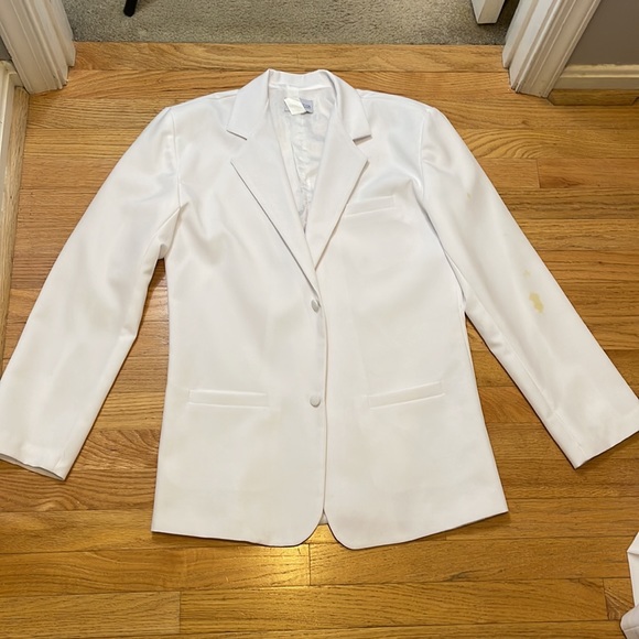 White suit pants with jacket and vest - Picture 3 of 4
